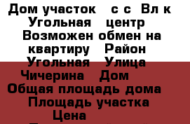 Дом участок 12сIс (Вл-к, Угольная - центр). Возможен обмен на квартиру › Район ­ Угольная › Улица ­ Чичерина › Дом ­ 36 › Общая площадь дома ­ 36 › Площадь участка ­ 1 200 › Цена ­ 3 100 000 - Приморский край, Владивосток г. Недвижимость » Дома, коттеджи, дачи продажа   . Приморский край,Владивосток г.